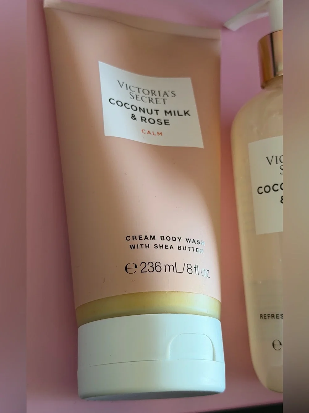 Victoria’s Secret Coconut Milk & Rose Calm Body Wash + Hand Soap Set